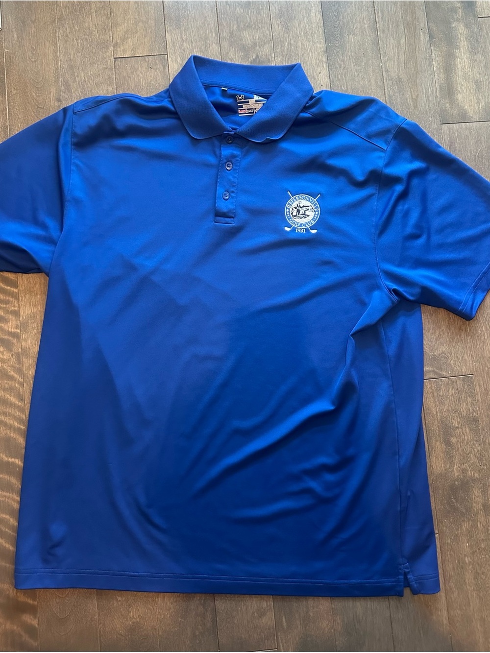 Jeffersonville Golf Club Men’s XL Under Armor Polo Shirt with Embroidered Crest
